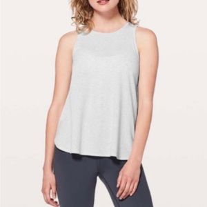 Lululemon grey Heathered open back tank top